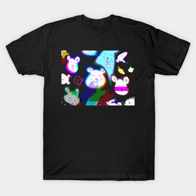 Beary Big Glitch T-Shirt by localchubbygrl